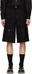 Andersson Bell Black Winter Cargo Shorts