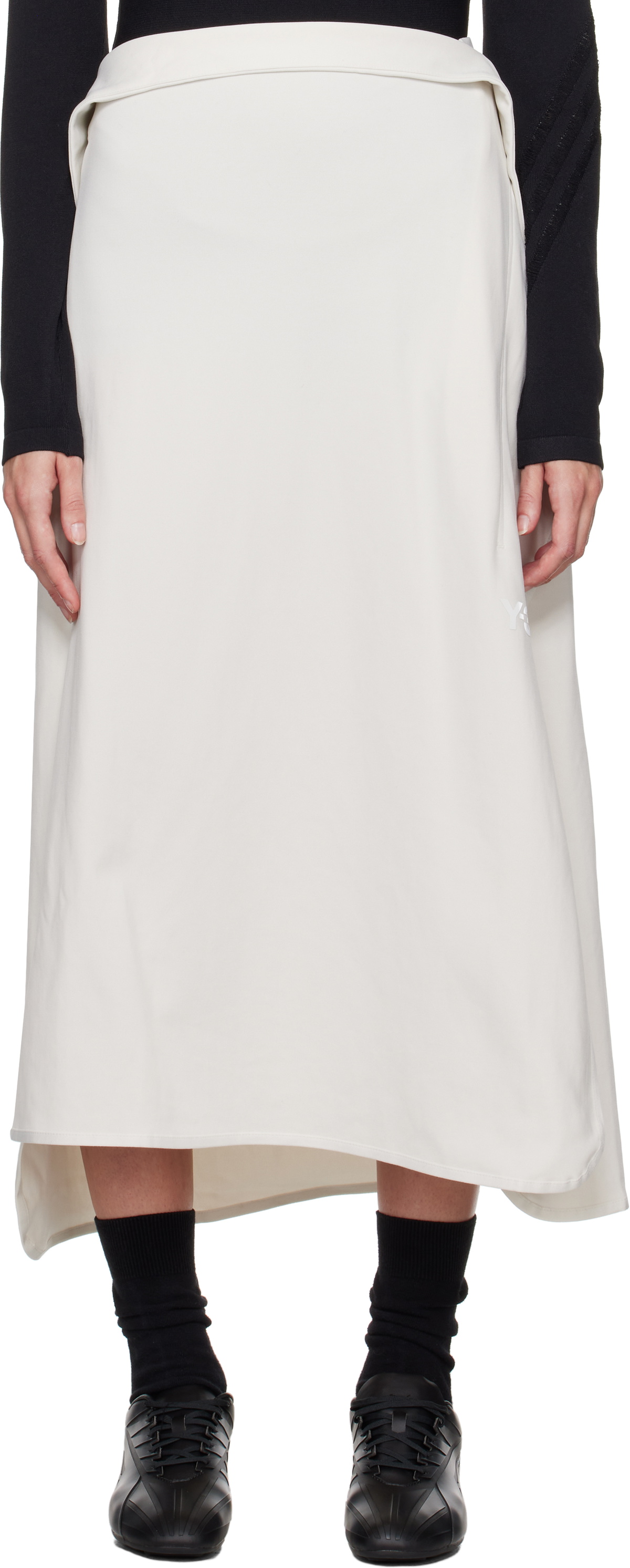 Y-3 Off-White Track Midi Skirt