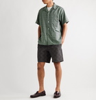 Beams Plus - Camp-Collar Checked Woven Shirt - Green