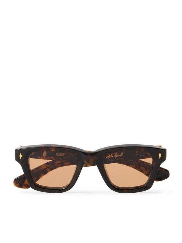 Photo: Jacques Marie Mage - Glenn Gould Sonata Square-Frame Tortoiseshell Acetate Sunglasses