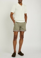 Che Lucena Printed Stretch-shell Swim Shorts Light Brown