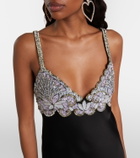 Valentino Embellished midi dress