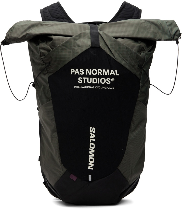 Photo: Pas Normal Studios Green & Black Salomon Edition ACS Backpack
