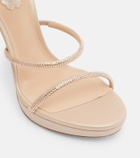 Rene Caovilla Cleo embellished satin sandals