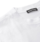 Balenciaga - Logo-Print Cotton-Jersey T-Shirt - White