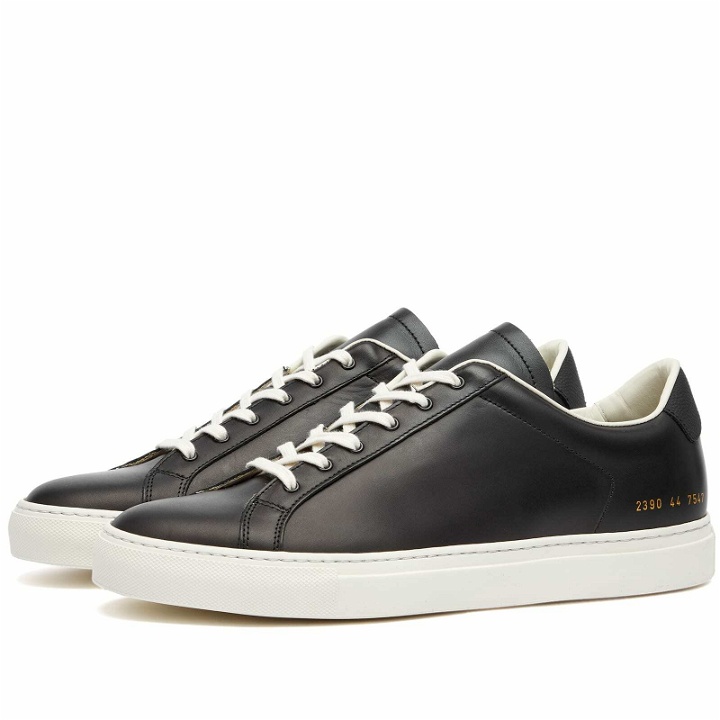 Photo: Common Projects Men's Retro Low Sneakers in Black