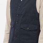 Universal Works Men's Field Waistcoat in Navy