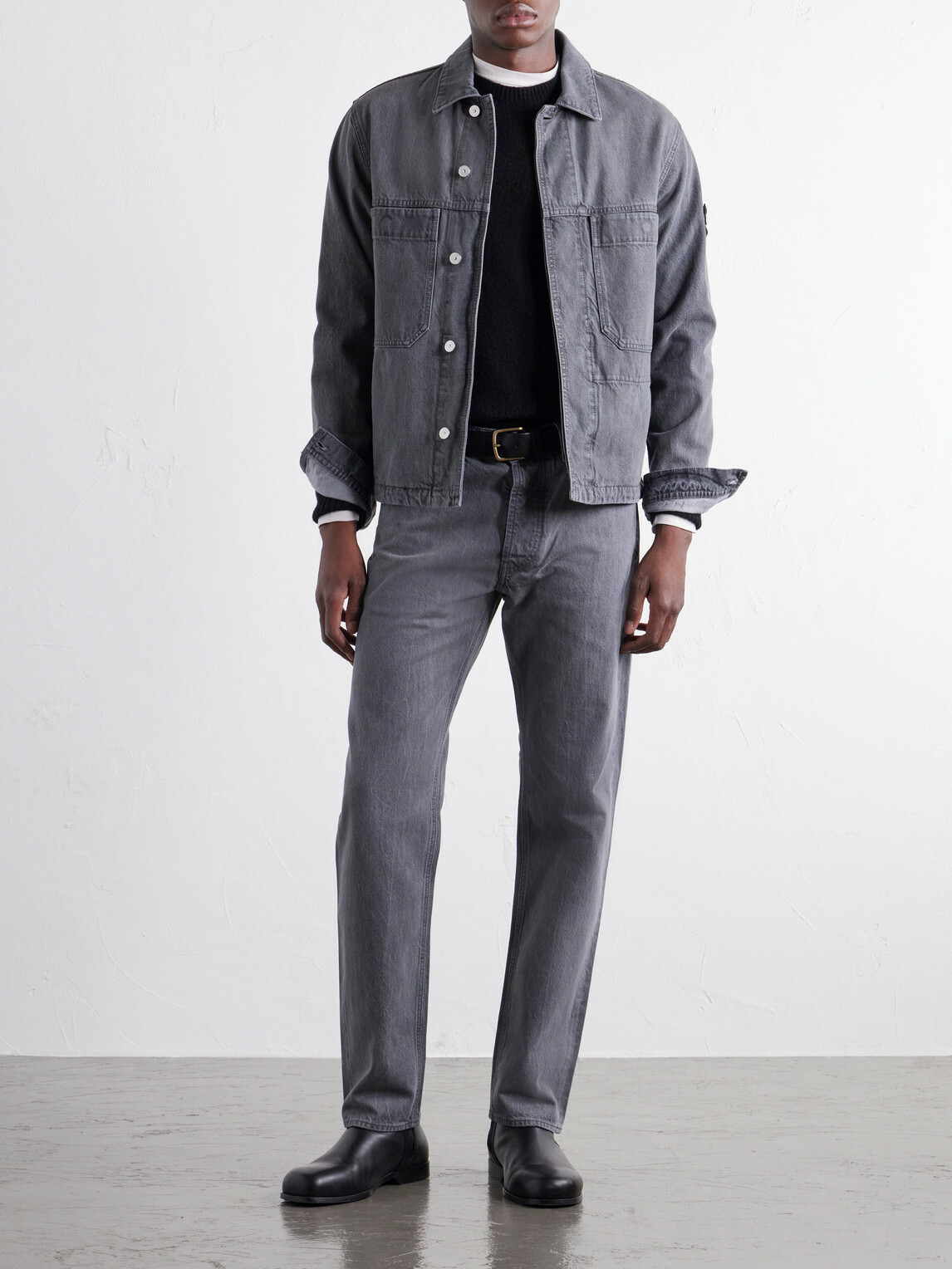 Stone Island - STONE ISLAND DENIM Organic Cotton Jacket - Gray