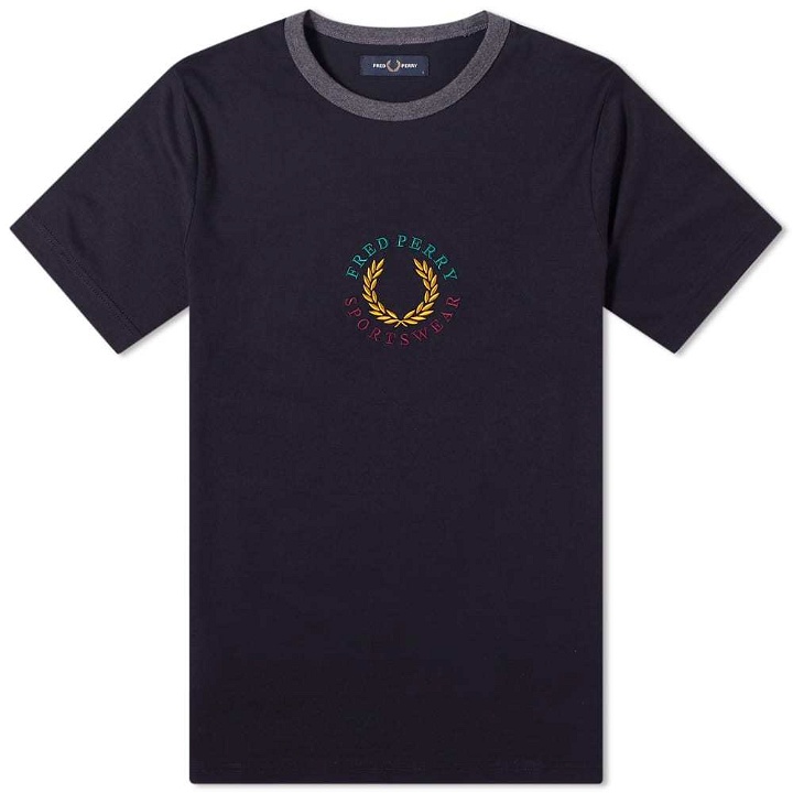 Photo: Fred Perry Authentic Embroidered Laurel Logo Tee