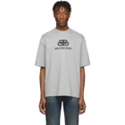 Balenciaga Grey Vintage BB T-Shirt