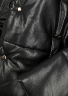 Nanushka Hide Quilted Faux Leather Jacket Black