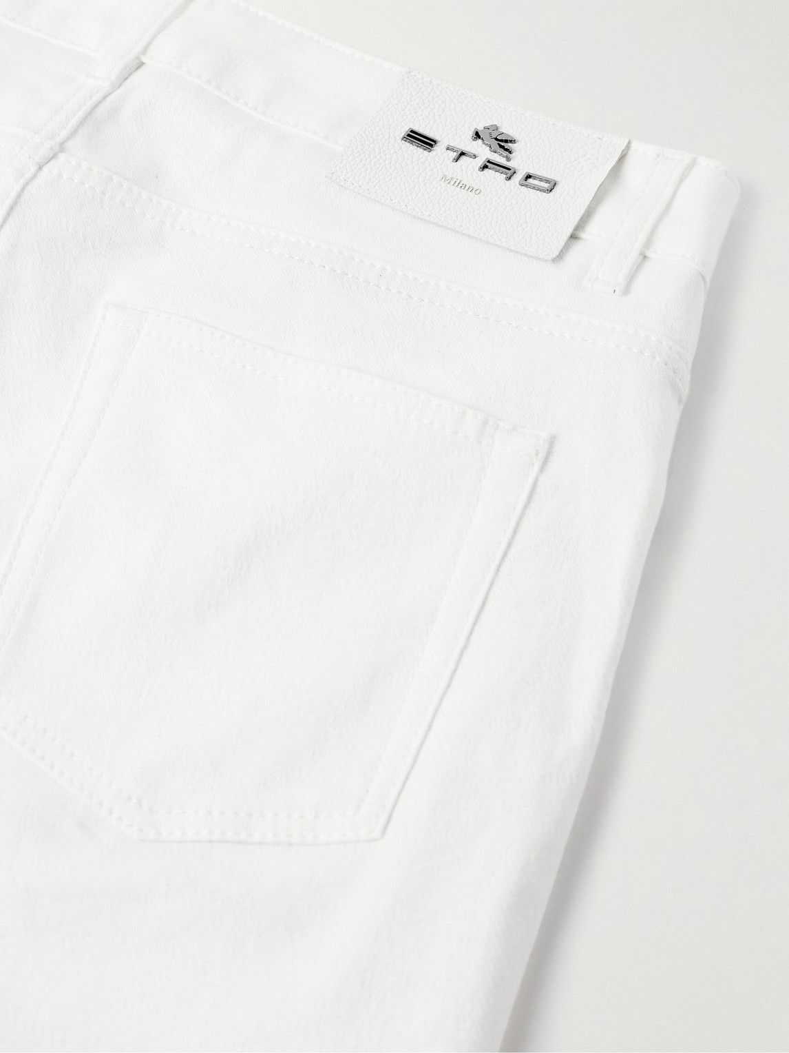 Etro - Straight-Leg Paisley-Jacquard Jeans - White