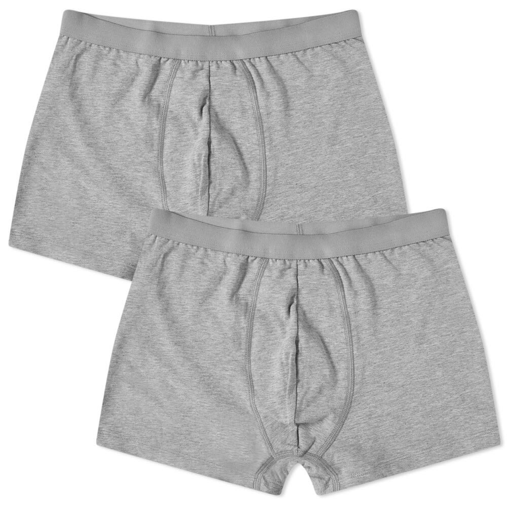 Photo: Organic Basics Men's Organic Cotton Boxer Short - 2 Pack in Grey