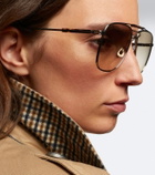 Brunello Cucinelli Sartorial Sunset aviator sunglasses