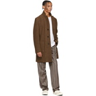 Boss Brown Wool Sergio Coat