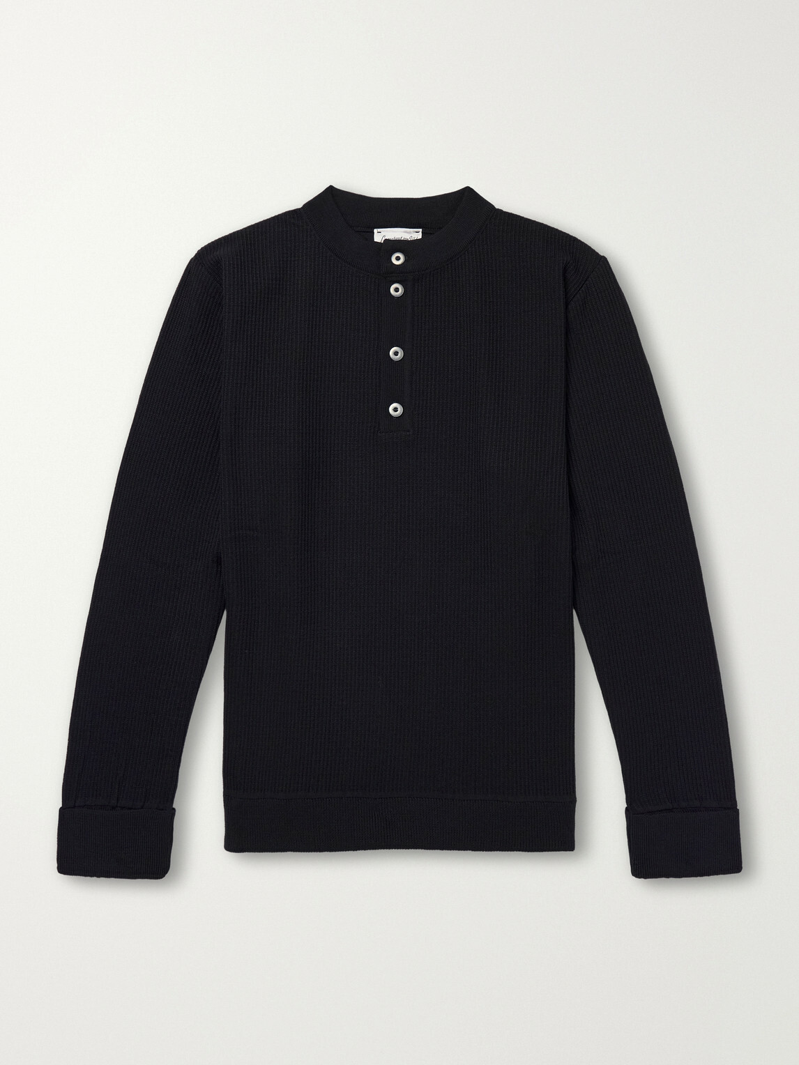 S.N.S. Herning - Stamina Ribbed Wool Sweater - Blue