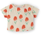 Bobo Choses Baby Off-White Petunia All-Over T-Shirt