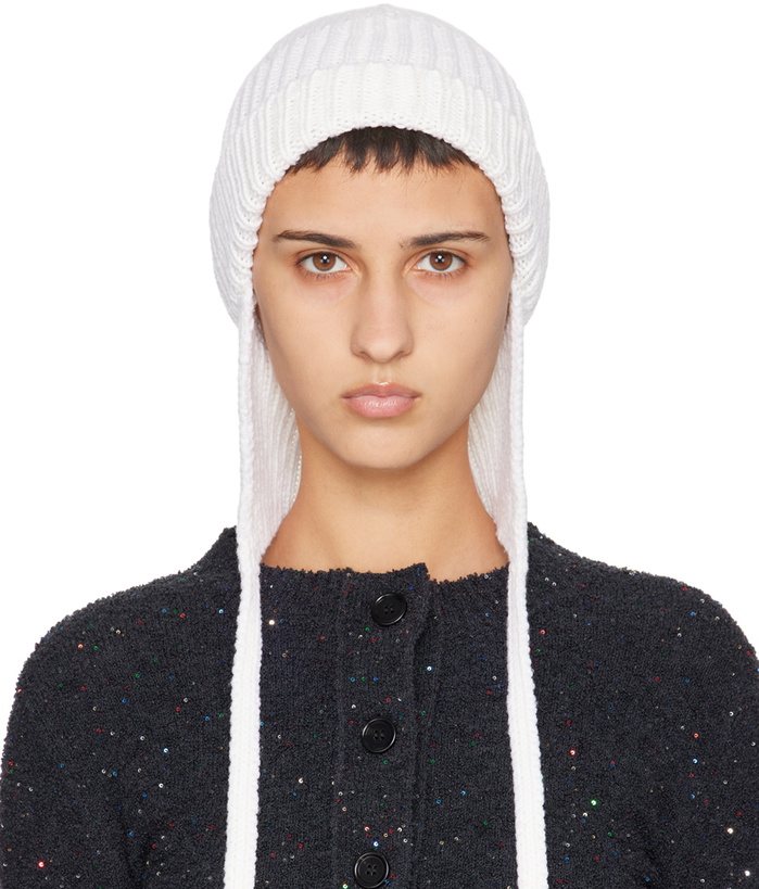 Photo: Marni White Virgin Wool Beanie