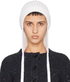 Marni White Virgin Wool Beanie