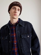 Cherry Los Angeles - Logo-Embroidered Ribbed Cashmere Beanie