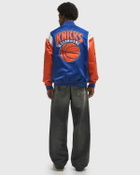 Mitchell & Ness NBA TEAM ORIGINS SATIN JACKET VINTAGE LOGO NEW YORK KNICKS - blue/orange - Mens - Bomber Jackets/Team Jackets - 