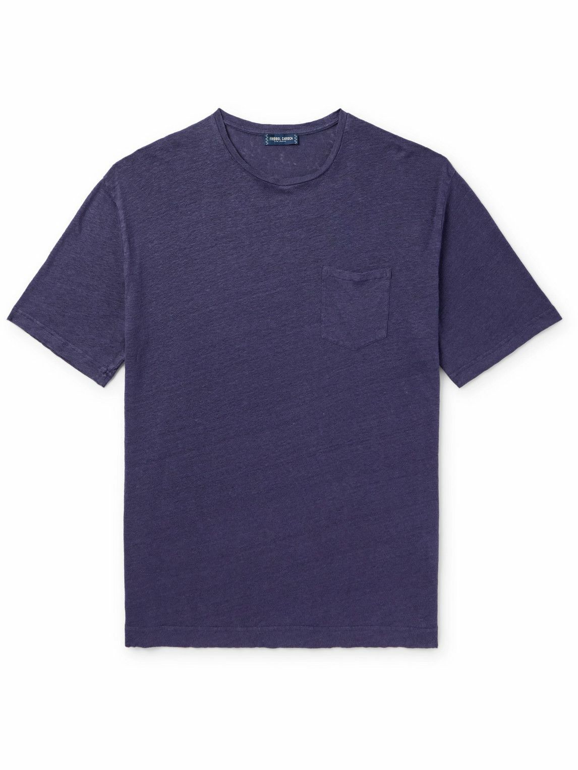 Frescobol Carioca - Carmo Linen T-Shirt - Blue