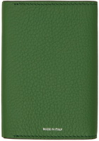 Burberry Green Leather Card Holder