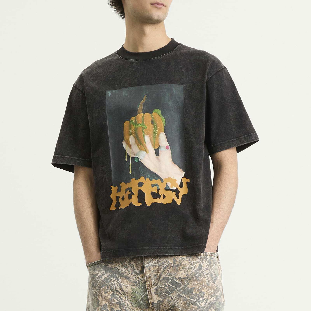Heresy Men's Squash T-Shirt in Ash