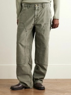 AGOLDE - Layton Straight-Leg Cotton-Canvas Trousers - Gray