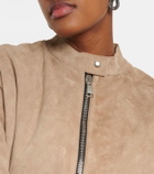 Stouls Pharrell suede bomber jacket