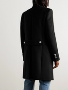 Balmain - Double-Breasted Wool Coat - Black