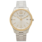 Gucci G-Timeless Watch 40mm in Silver/Gold 