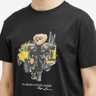 Polo Ralph Lauren Men's Defender Bear T-Shirt in Cr24 Polo Black Defender Bear