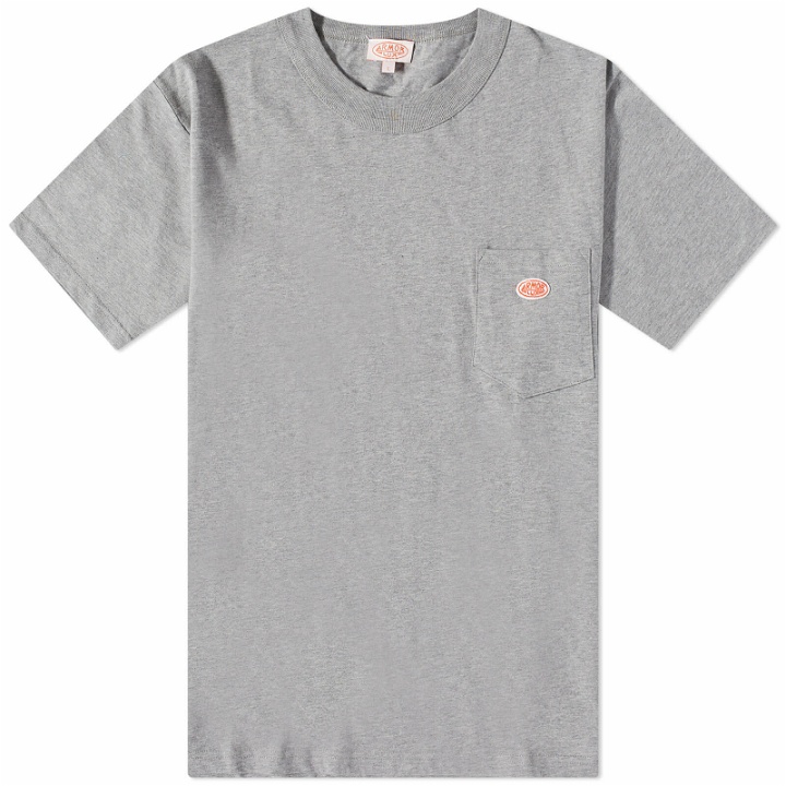 Photo: Armor-Lux Men's Logo Pocket T-Shirt in Misty Grey