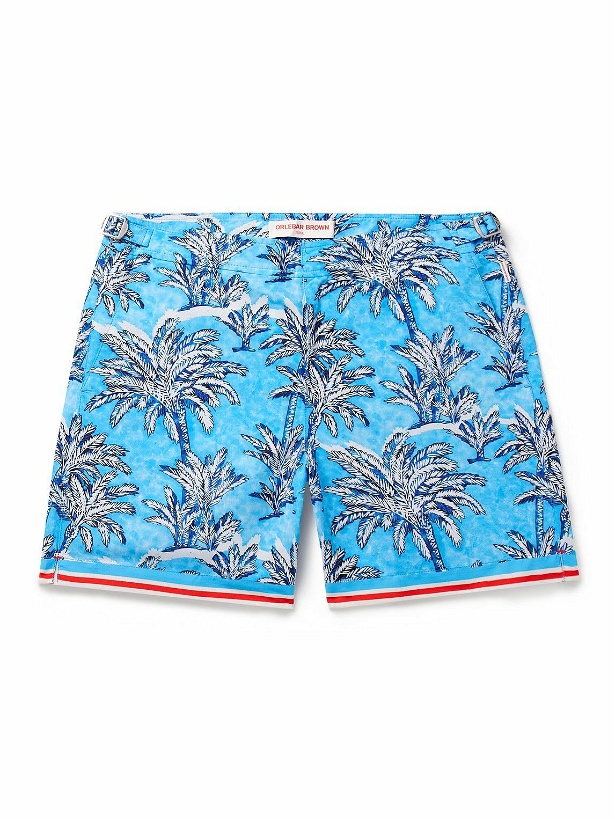 Photo: Orlebar Brown - Bulldog Straight-Leg Mid-Length Floral-Print Swim Shorts - Blue