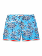 Orlebar Brown - Bulldog Straight-Leg Mid-Length Floral-Print Swim Shorts - Blue