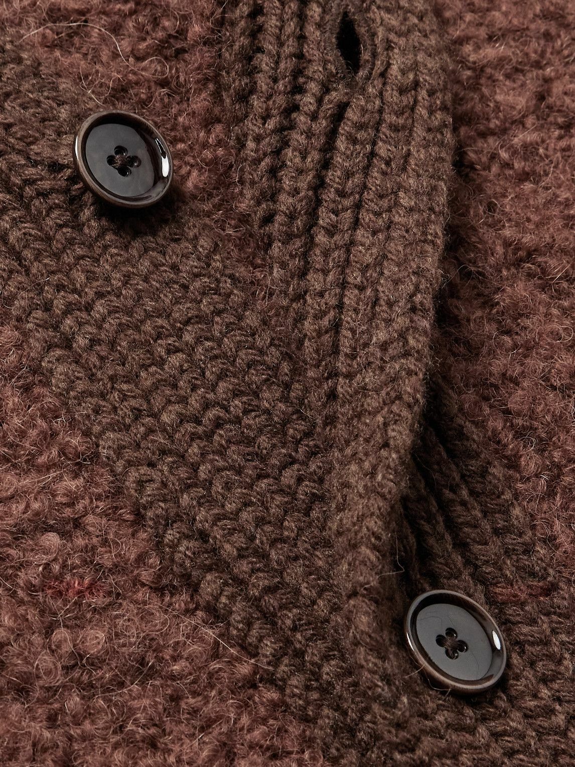 A Kind Of Guise - Ribbed-Knit Virgin Wool-Blend Cardigan - Brown