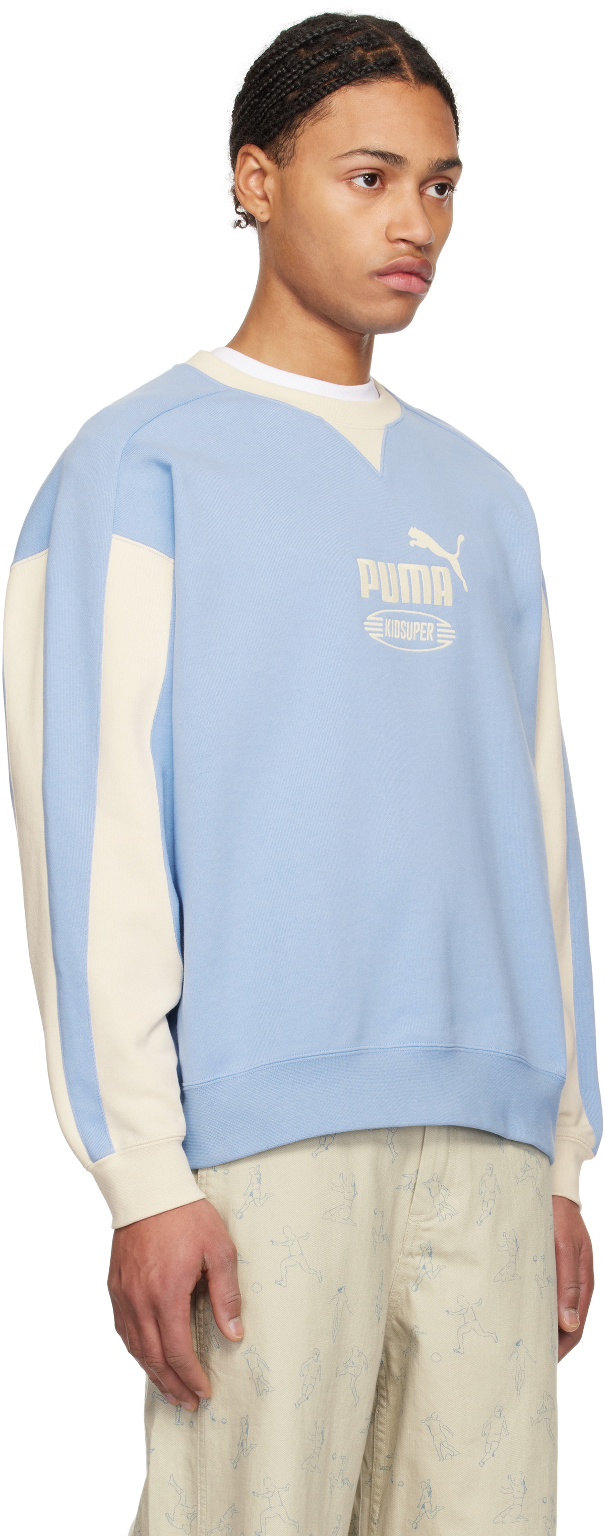 KidSuper Blue PUMA Edition King Crew Sweatshirt