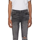 Amiri Grey Broken Jeans