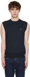 Vivienne Westwood Navy Cotton Vest