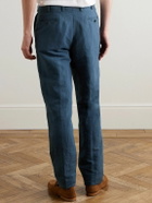Sid Mashburn - Sport Straight-Leg Hemp and Cotton-Blend Canvas Trousers - Blue