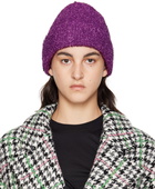 MSGM Purple Metallic Beanie