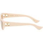 Valentino Beige Cat-Eye Acetate Sunglasses
