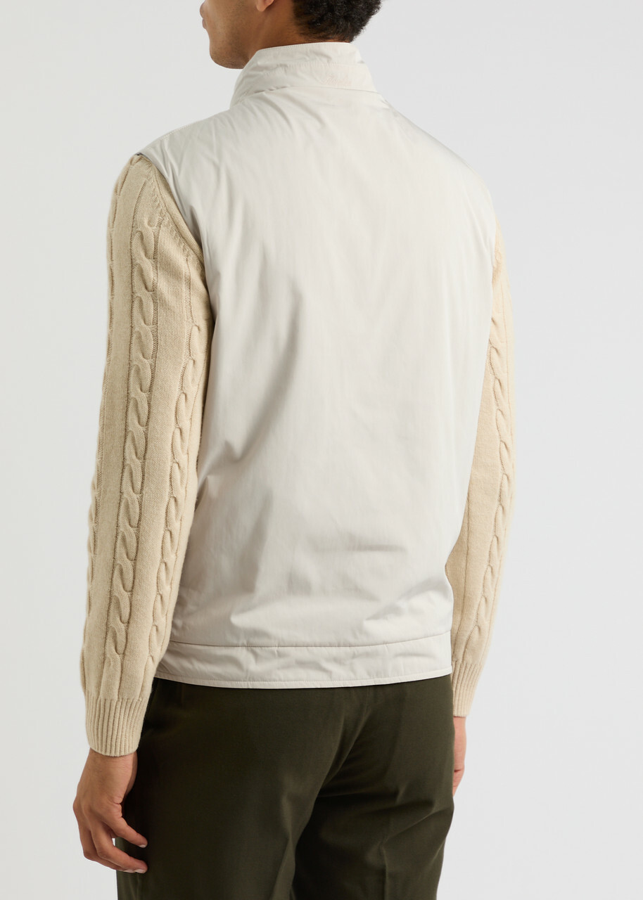 Aurélien Resort Reversible Shell Gilet Cream