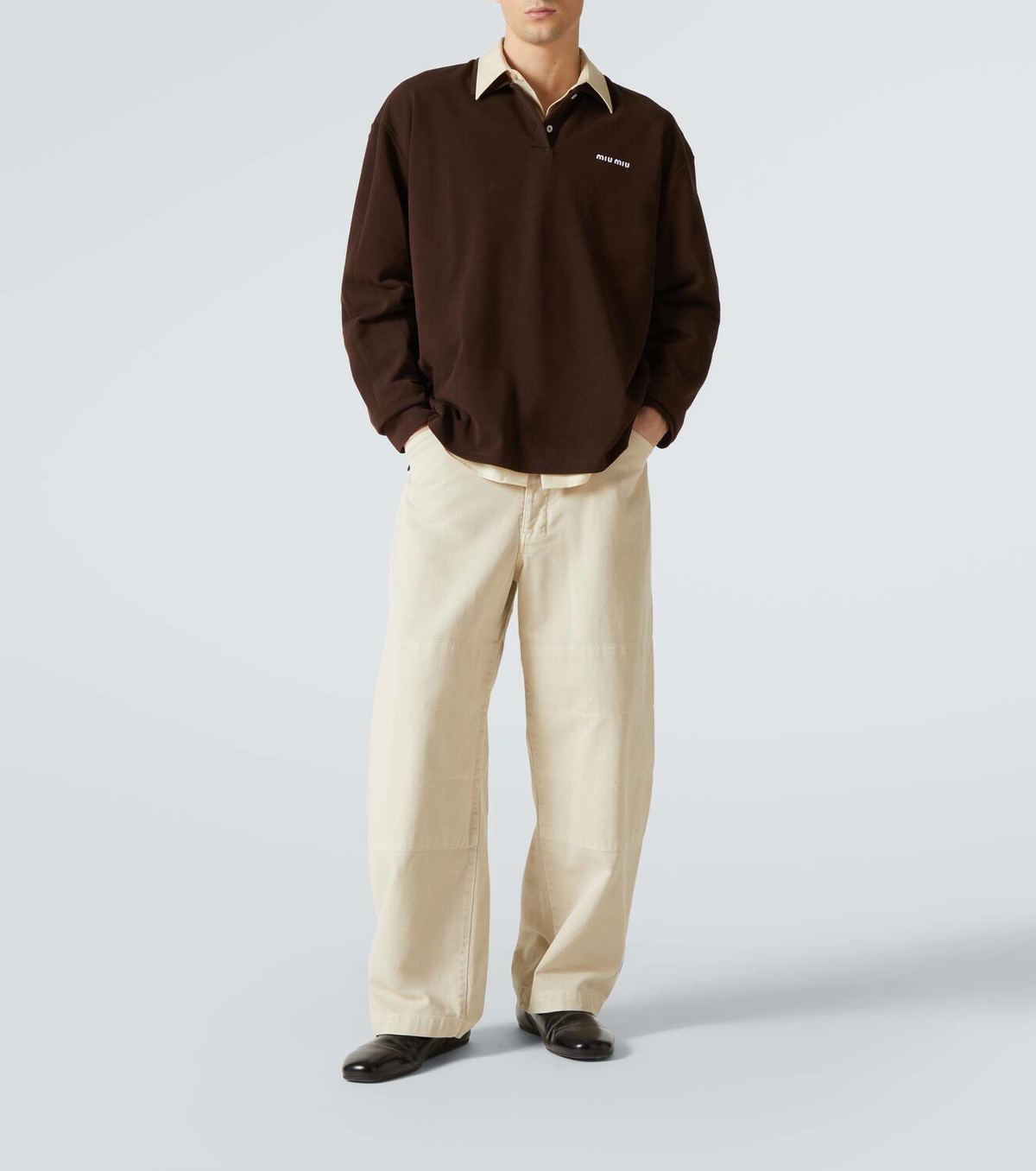 Miu Miu Cotton piqué polo shirt Miu Miu