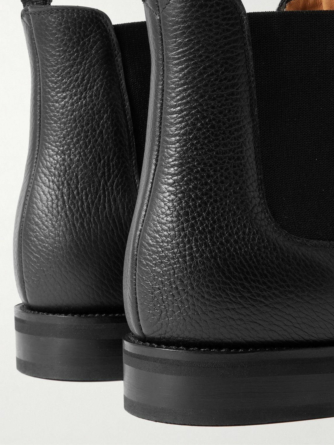 MORJAS - Full-Grain Leather Chelsea Boots - Black