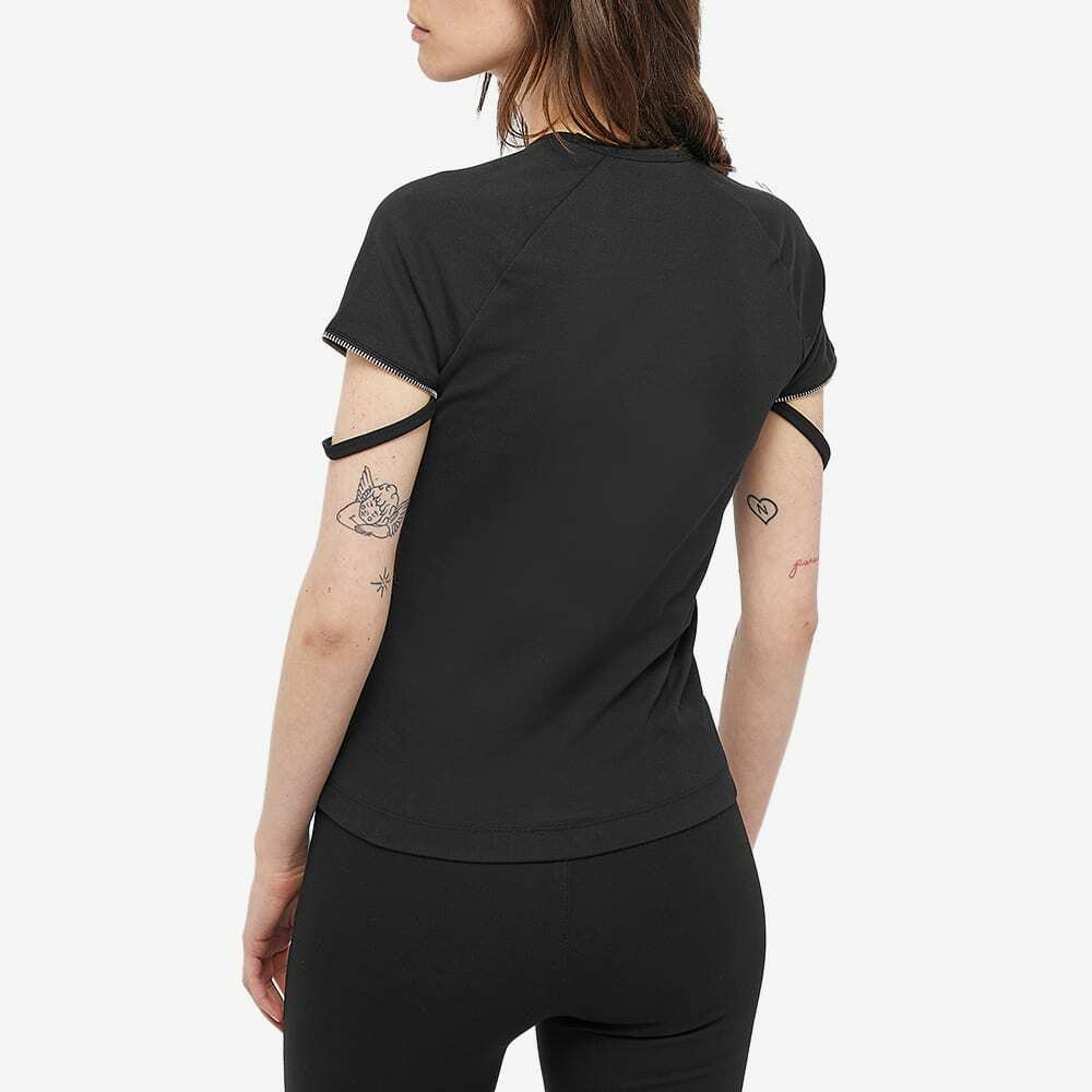 Helmut Lang Women's Zip Sleeve Baby T-Shirt in Black Helmut Lang