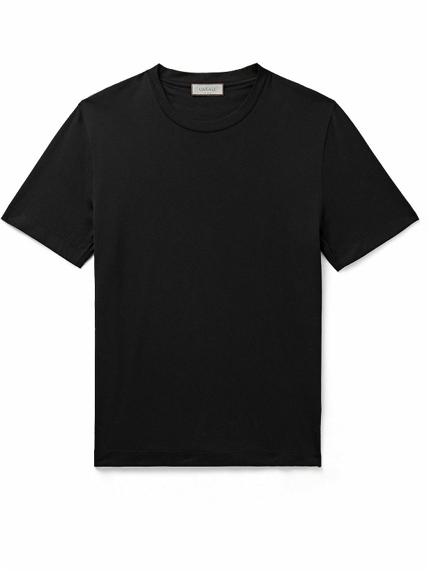 Photo: Canali - Cotton-Jersey T-Shirt - Black