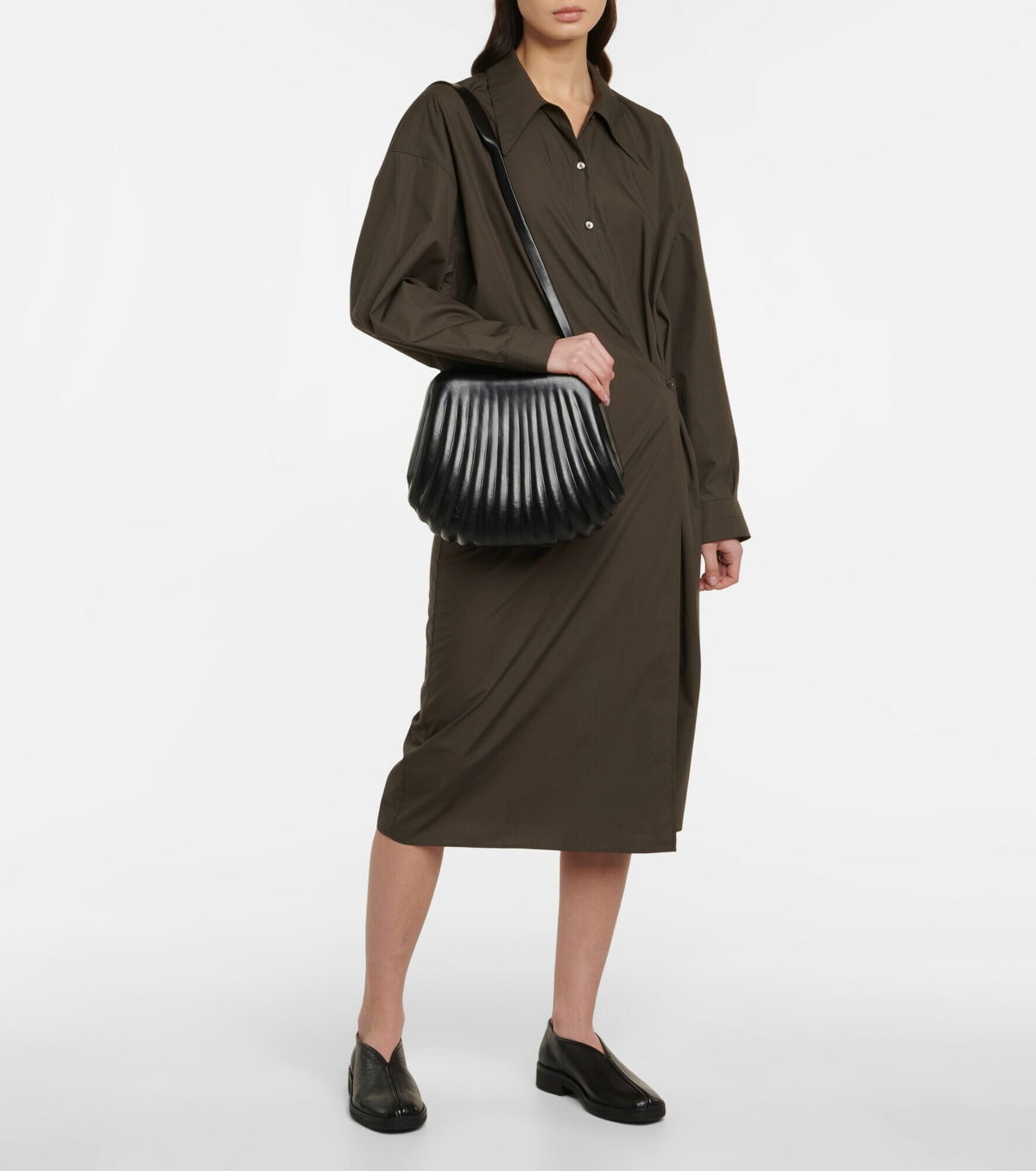 Lemaire - x Carlos Peñafiel Carlos leather shoulder bag Lemaire