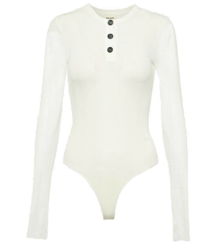 Photo: Khaite Janelle cotton-blend jersey bodysuit